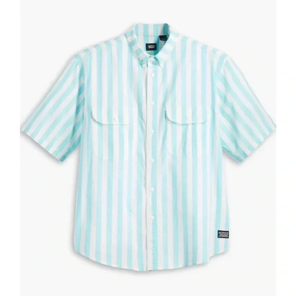 Levi’s SKATE SS WOVEN 90S | BLUE WHITE size M